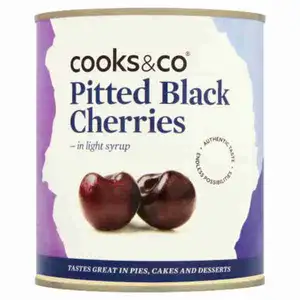 Pitted Black Cherries in Syrup - Cooks & Co