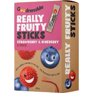 Really Fruity Sticks Strawberry & Blueberry - GoodnessMe
