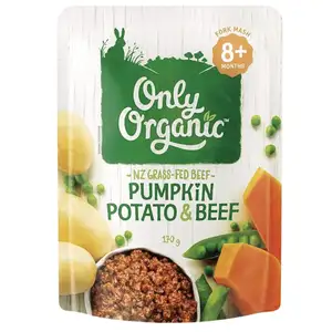 Baby Fork Mash from 8 Months Plus, Pumpkin Potato & Beef - Only Organic