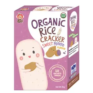 Organic Rice Cracker Sweet Potato - Apple Monkey