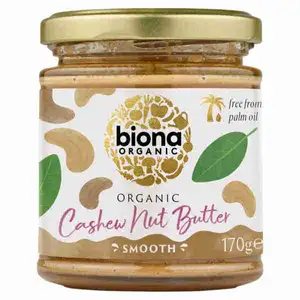 Organic Cashew Nut Butter Smooth - Biona Organic