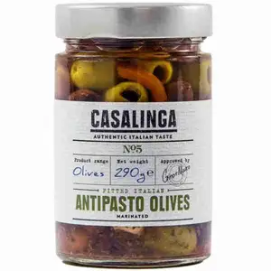 Pitted Italian Antipasto Olives Miranated - Casalinga