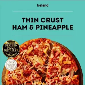 Ham & Pineapple Thin & Crispy  Pizza - Iceland