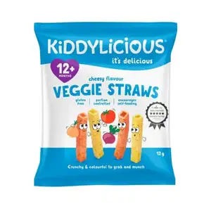 Gluten Free Veggies Straws Cheesy Flavour - Kiddylicious