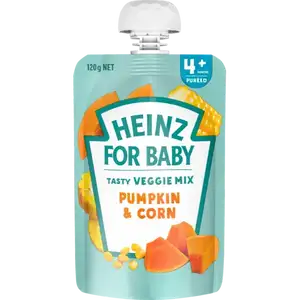 Baby Puréed from 4 Months Plus, Pumpkin & Corn - Heinz
