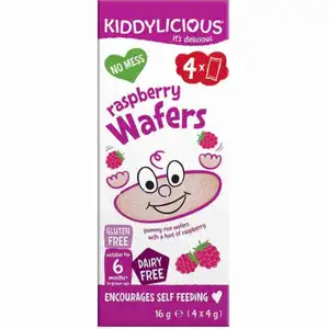 Raspberry Wafers Gluten Free - Kiddylicious