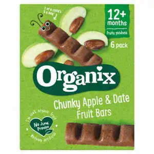 Baby Fruit Bars from 12 Month Plus, Chunky Apple & Date - Organix