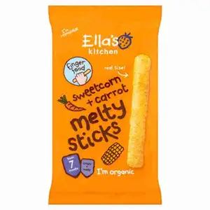 Sweetcorn + Carrot Melty Sticks - Ella's Kitchen