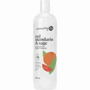 Red Mandarin & Sage Moisturisng Body Wash - CommunityCo