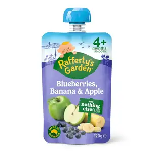 Blueberries, Banana & Apple Smoothie for 4 Months Plus - Rafferty's Garden