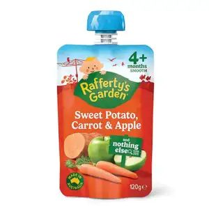 Sweet Potato, Carrot & Apple Smoothie for 4 Months Plus - Rafferty's Garden