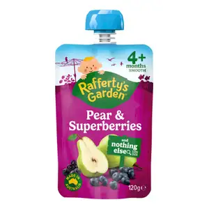 Pear & Superberries Smoothie for 4 Months Plus - Rafferty's Garden