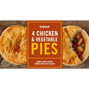 4 Chicken & Vegetable Pies - Iceland