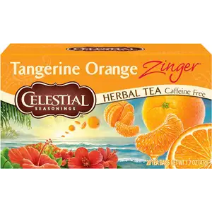 Tangerine Orange Zinger Herbal Tea Caffeine Free - Celestial Seasonings