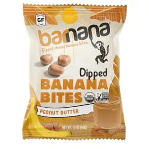 Dipped Banana Bite Peanut Butter - Barnana - Barnana