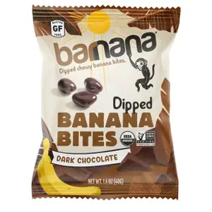 Dipped Banana Bite Dark Chocolate - Barnana