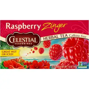 Raspberry Zinger Herbal Tea Caffeine Free - Celestial Seasonings