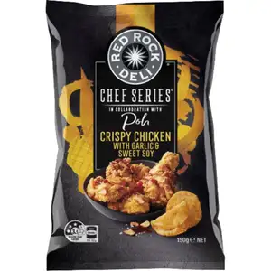 Crispy Chicken with Garlic & Sweet Soy Flavoured Potato Chips - Red Rock Deli
