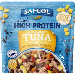 Wild Caught Tuna with Lentils, Sweet Corn & Thai Black Rice - Safcol