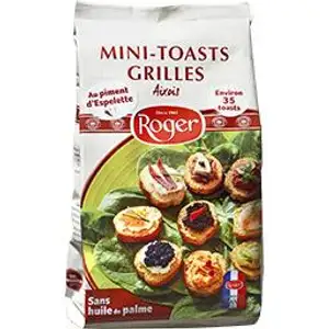 Mini Toasts Grilled with Espelette Pepper - Roger