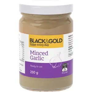 Minced Garlic - Black & Gold