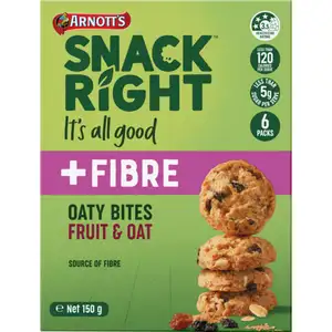Snack Right Oaty Bite Fruity & Oat Biscuits - Arnott's