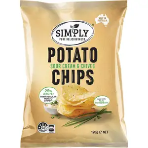 Sour Cream & Chives Potato Chips - Simply