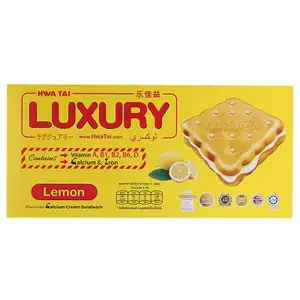 Luxury Biscuits Sandwich Lemon - Hwa Tai