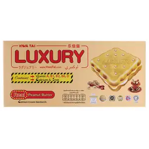 Luxury Biscuits Sandwich Peanut Butter - Hwa Tai