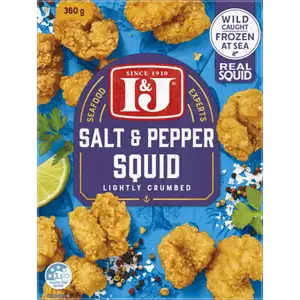 Salt & Pepper Squid Lightly Crumbed - I&J