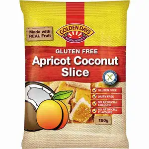 Gluten Free Apricot Coconut Slice - Golden Days