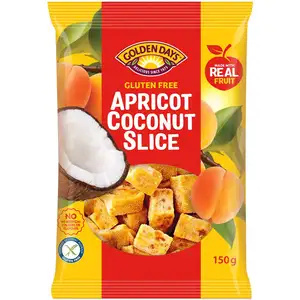 Gluten Free Apricot Coconut Slice - Golden Days