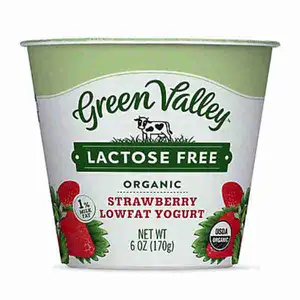 Organic Strawberry Lowfat Yogurt - Green Valley