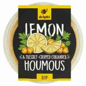 Lemon & Freshly-Chopped Coriander Hummus Dip - Delphi