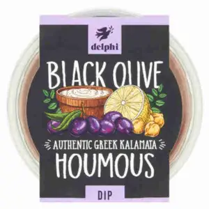 Black Olive Authentic Greek Kalamata Hummus Dip - Delphi