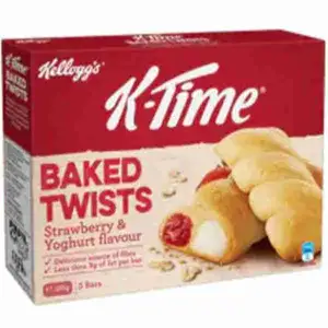 K-Time Baked Twists Strawberry & Yogurt Flavour - Kellogg's