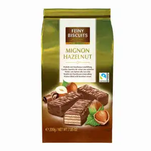 Wafers Filled with Hazelnut Cream - Feiny Biscuits