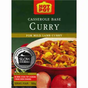Curry Casserole Base for Mild Lamb Curry - Continental