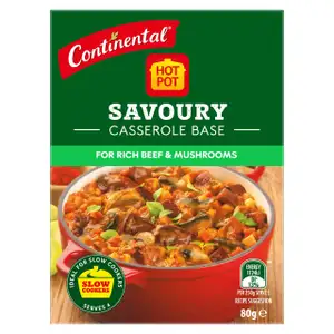 Savoury Casserole Base for Rich Beef and Mushrooms - Continental