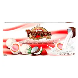 Wafer Balls Coconut & Strawberry Flavor - Papagena