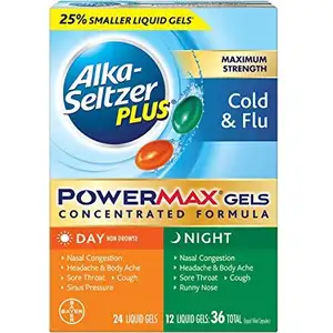 Powermax Day & Night Cold & Flu Liquid Gel - Alka-Seltzer