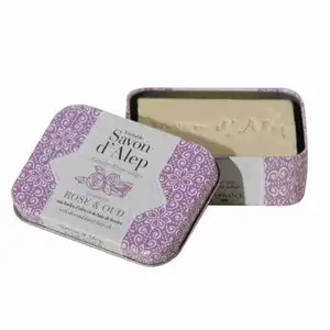 Aleppo Soap with Metal Box (Rose & Oud Scents) - Alepia - Alépia