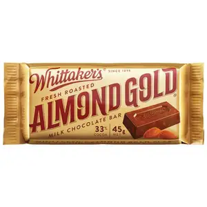 33% Cocoa Fresh Roasted Almond Gold Milk Chocolate Bar - Whittakers