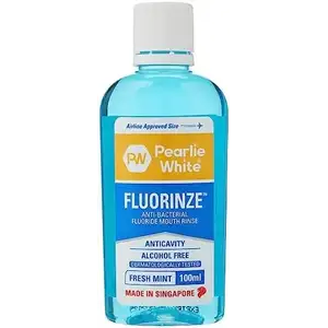 Fresh Mint Anti-Bacterial Fluoride Mouth Rinse - Pearlie White