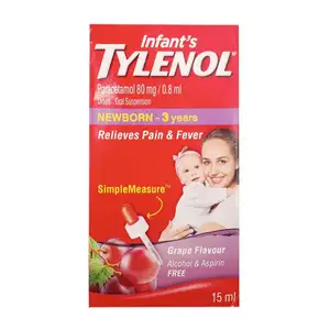 Infant's Relieves Pain & Fever Grape Flavor - Tylenol