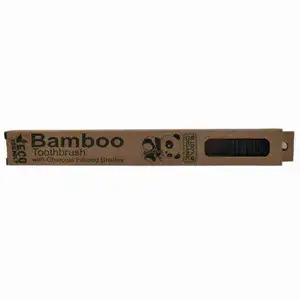 Toothbrush with Charcoal Infused Bristles - Bamboo