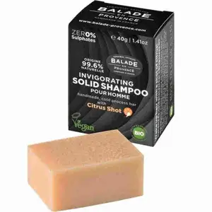 Invigorating Solid Shampoo with Citrus Shot - Balade en Provence