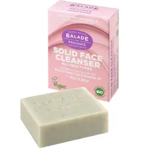 Solid Face Cleanser All Skin Types with French Green Clay & Rosehip Oil - Balade en Provence