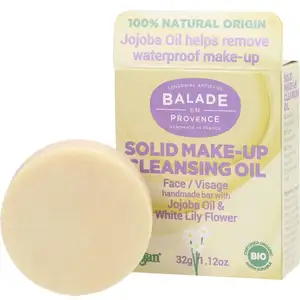 Solid Make Up Cleansing Oil with Jojoba Oil & White Lily Flower - Balade en Provence