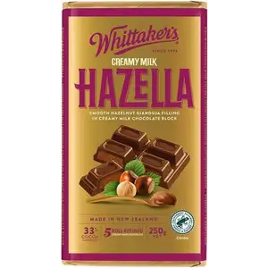 33% Cocoa Creamy Milk Hazelnut Chocolate - Whittakers